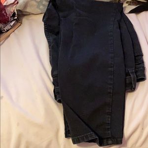 Black skinny petite jeans.